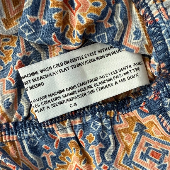 Tulle Brand Women’s Patterned Wrap Top Size X-Small - Picture 10 of 11